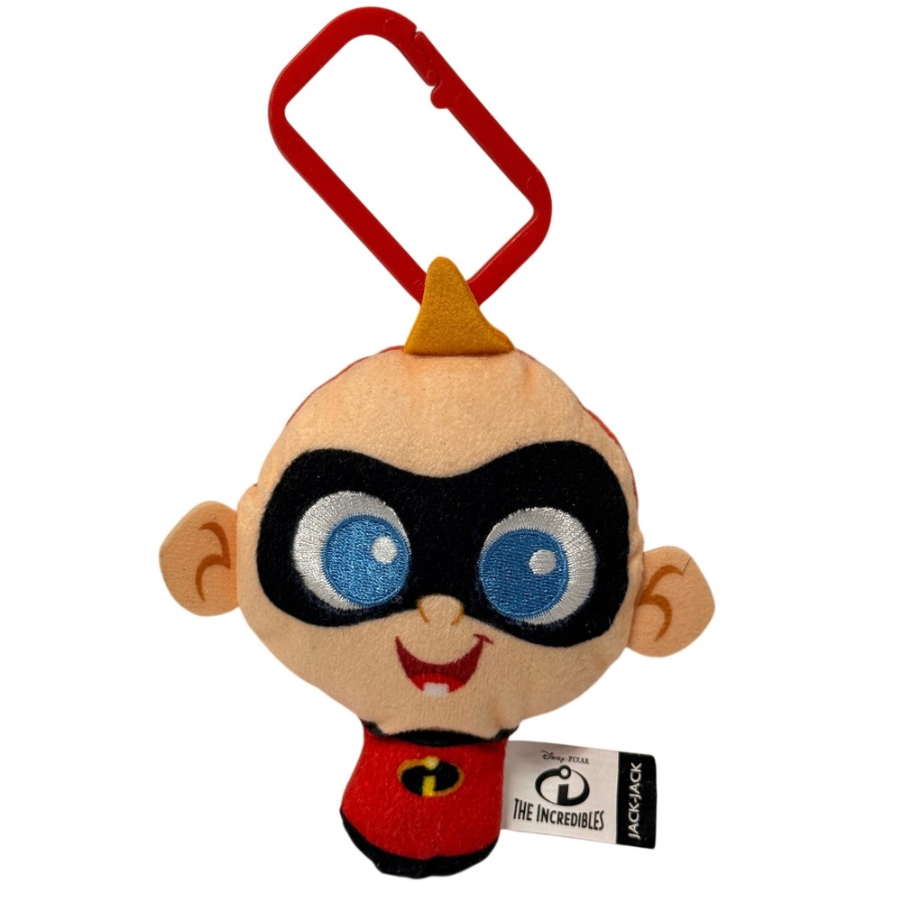 Disney Pixar The Incredibles Jack-Jack Plush Clip On McDonald's Toy 2019 Red 4in